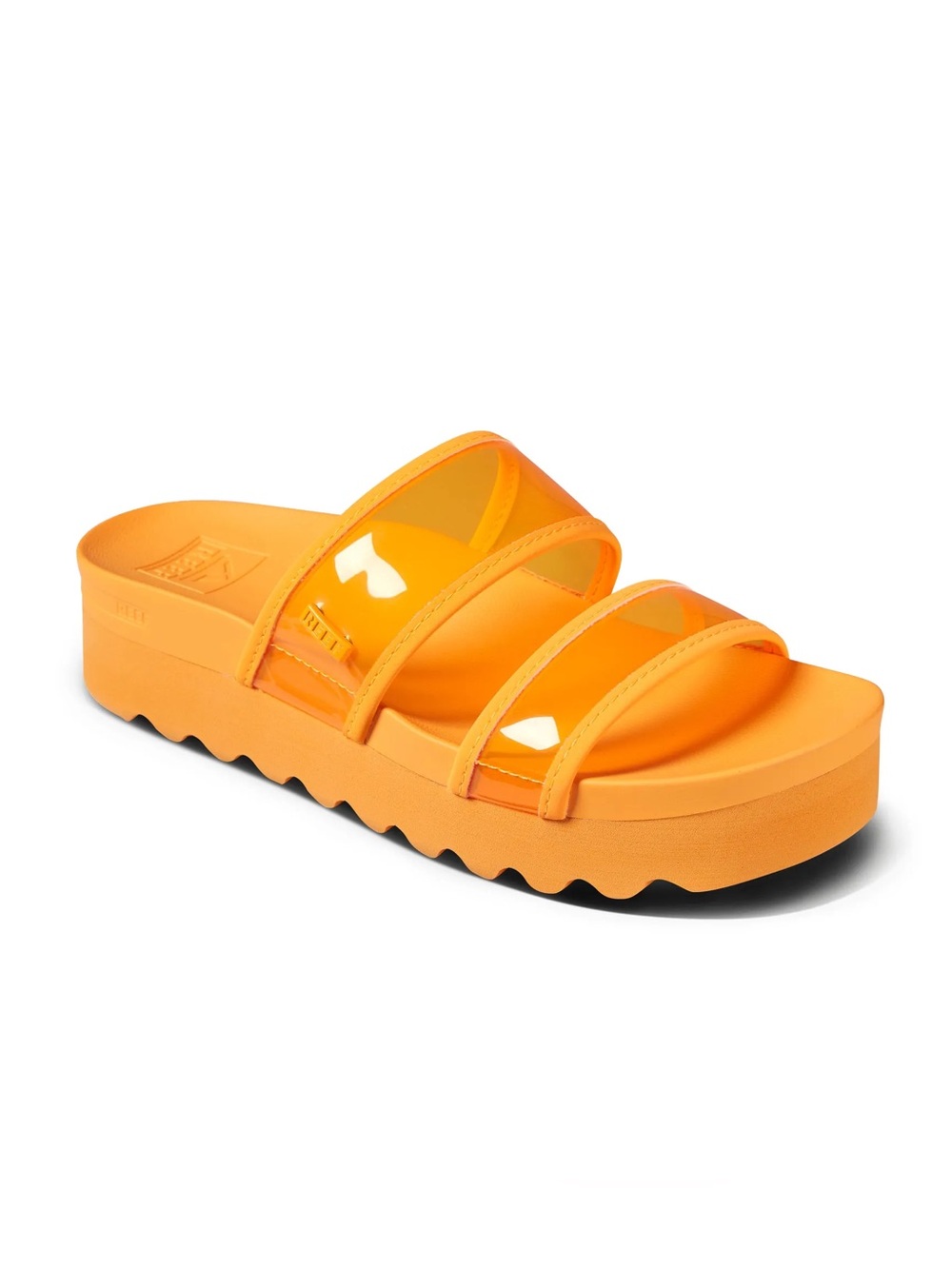 Reef Vista Hi-Energy Sandal Lucite Strap Slide Orange 8  NWT 🧡🍊